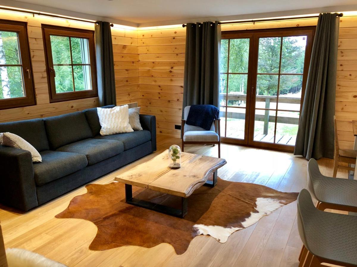 Chalet De Charme, Le "Caribou Lodge", Eifel Belge 불랑쥬 외부 사진